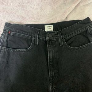 Aritzia black wide leg jean from sunday best collection